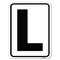 Signmission Sign with Letter L Heavy-Gauge Aluminum Rust Proof Parking Sign A-1824-22942 - alternate 1